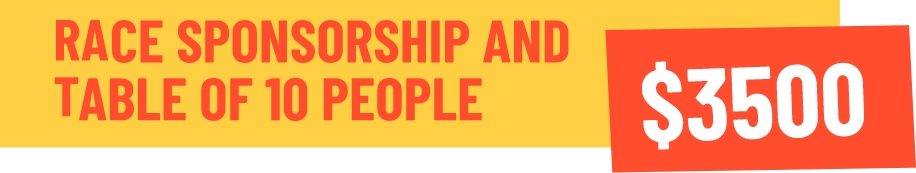 race sponsor and table